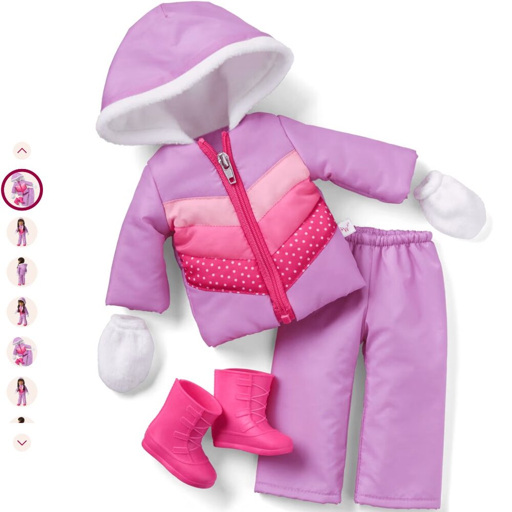 American Girl Wishers Wishers Frosty Fun Snowboard & Outfit Set - Retired